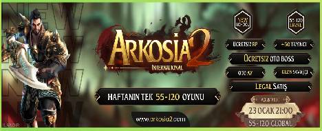 Arkosia2 Global 55-120 — Metin2 Newschool Private Server banner